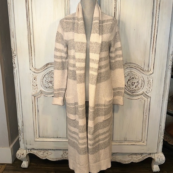 Eddie Bower Lounge Soft and Cozy Knitted Maxi Duster Boho Cowgirl Western - Picture 1 of 13